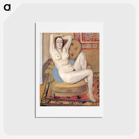 アートポストカード-Odalisque with Magnolia - アンリ マティス Postcard.