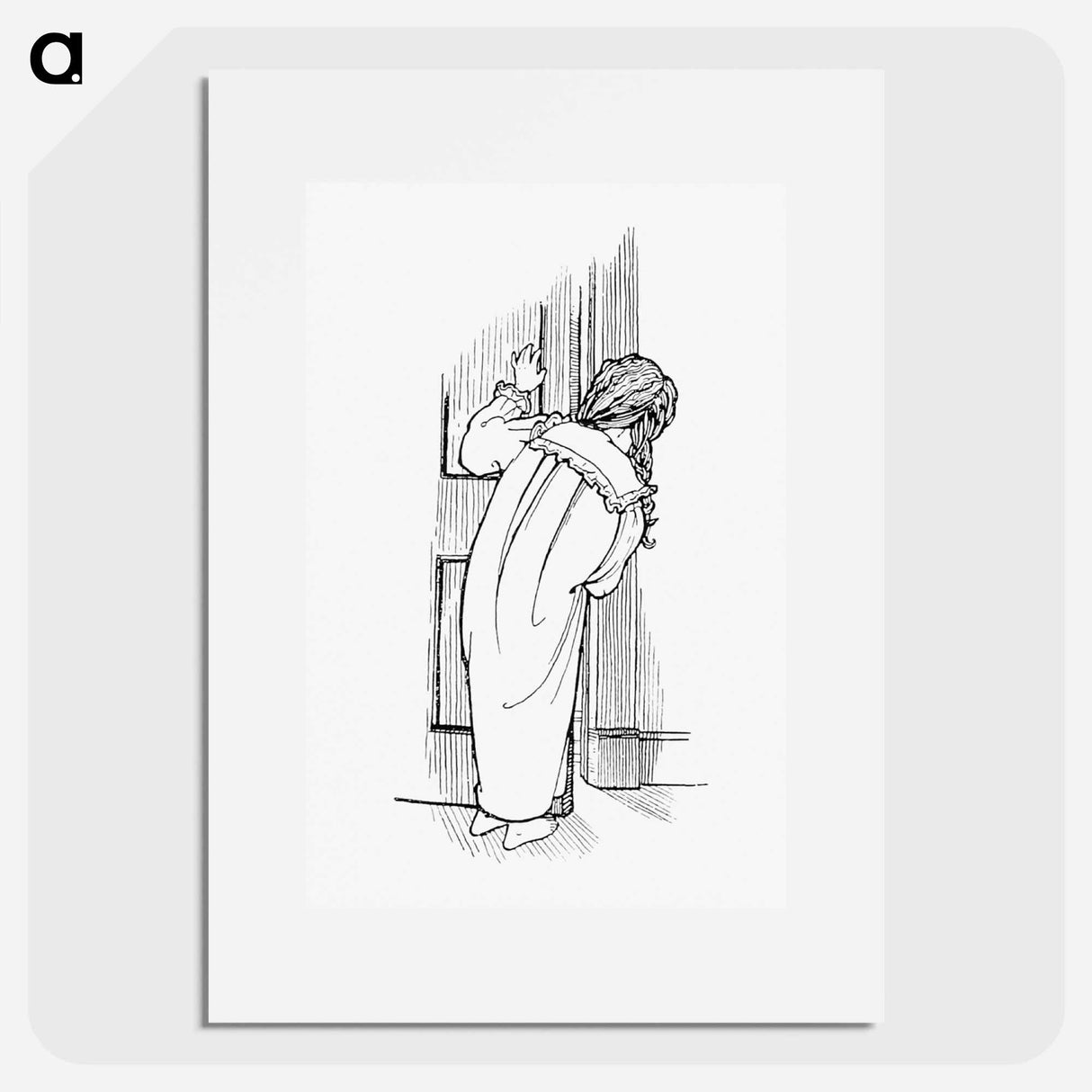 アートポスター-Child Peeking Through the Door
 - 大英図書館 Poster.