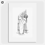アートポスター-Child Peeking Through the Door
 - 大英図書館 Poster.