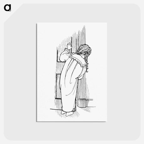 アートポストカード-Child Peeking Through the Door
 - 大英図書館 Postcard.