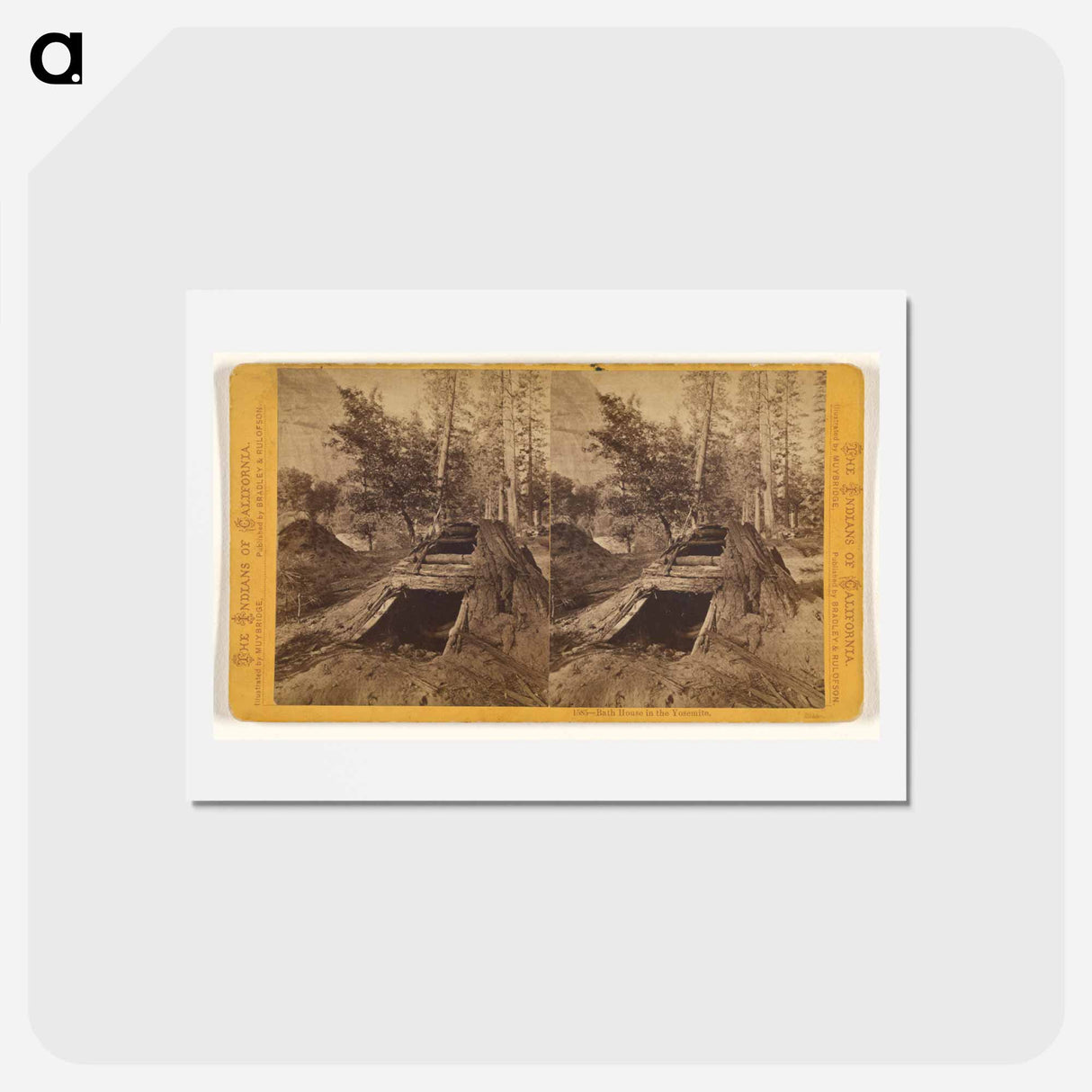 アートポストカード-Bath House in the Yosemite
 - エドワード マイブリッジ Postcard.