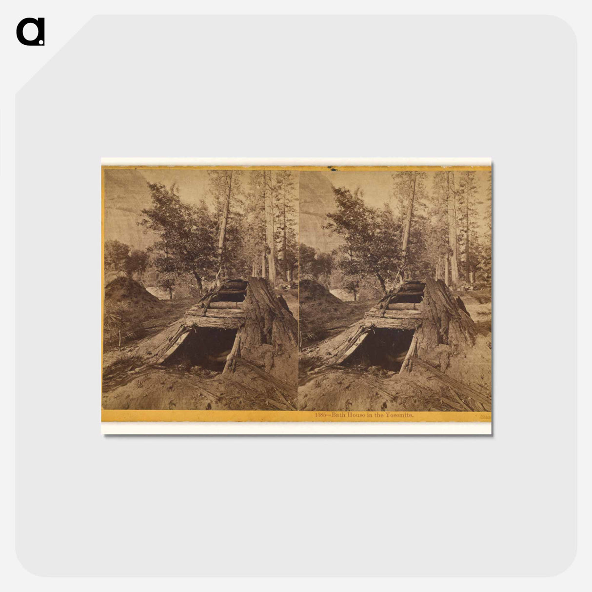 アートポストカード-Bath House in the Yosemite
 - エドワード マイブリッジ Postcard.