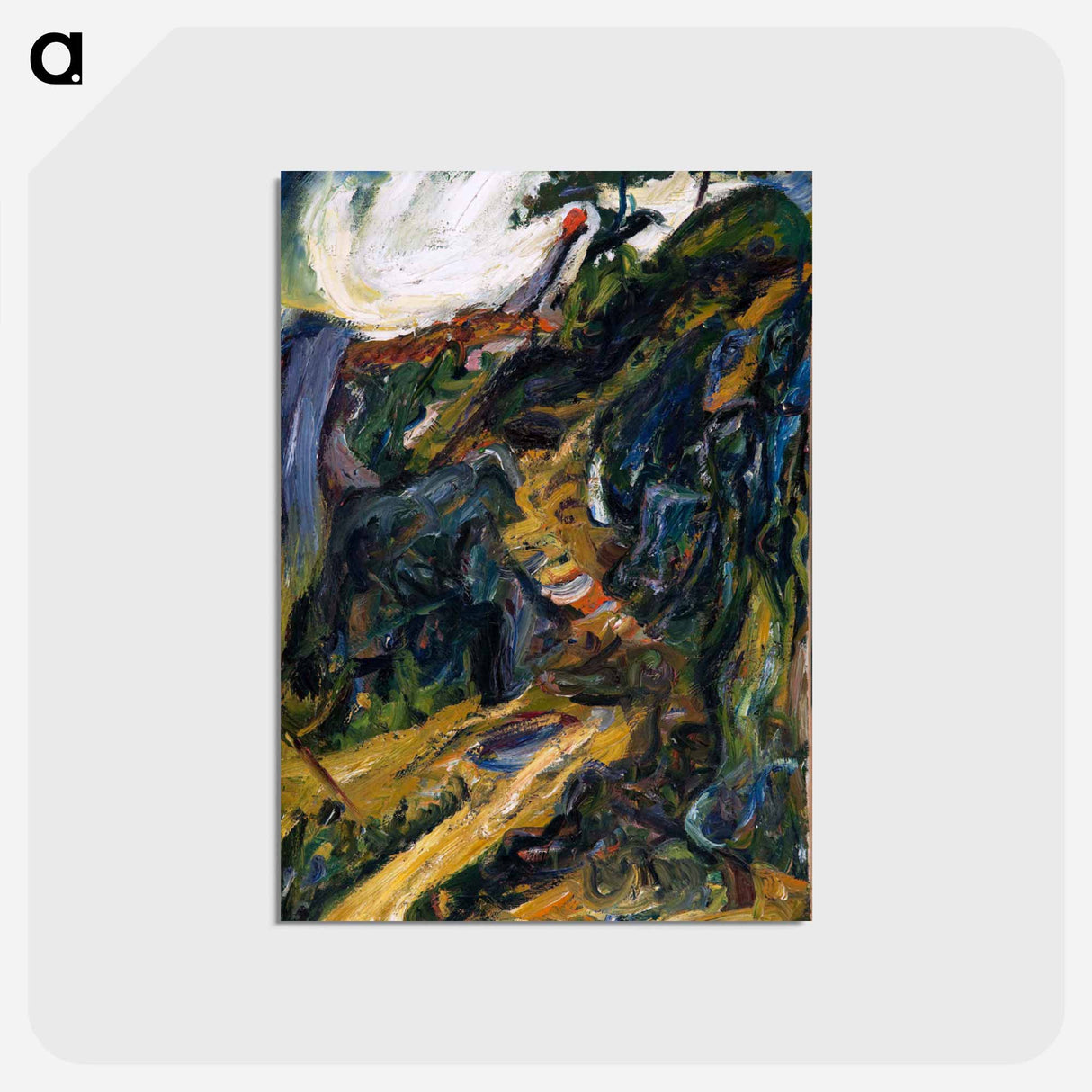 アートポストカード-Winding Road, Near Gréolières
 - バーンズ・コレクション Postcard.