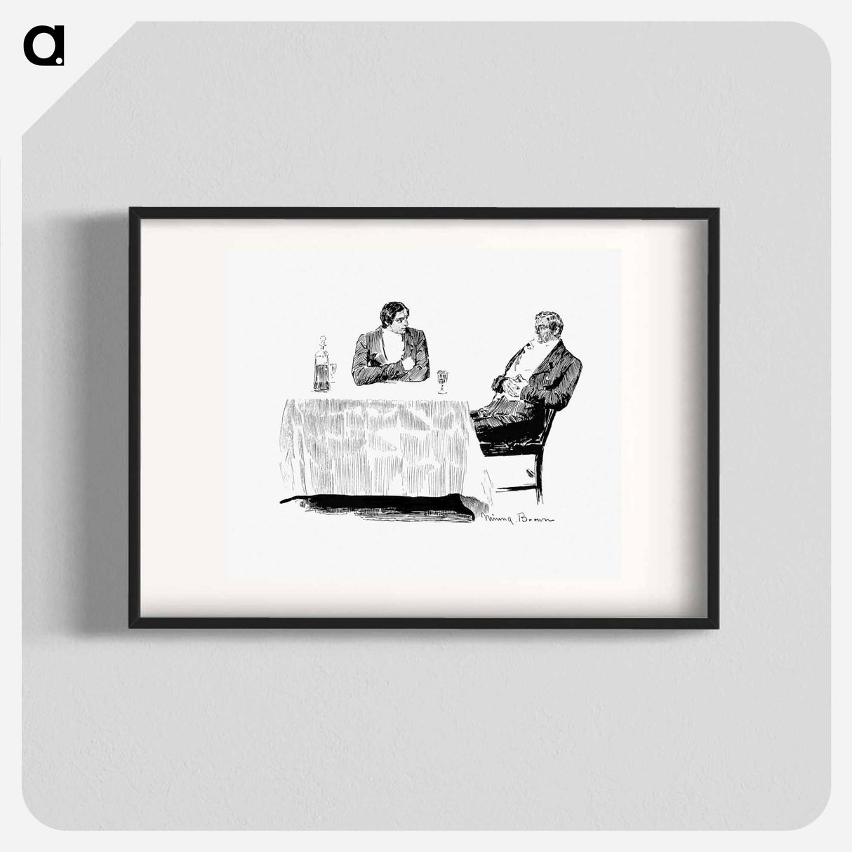 アートポスター-Gentlemen Drinking From Verses For I, Thou, And The Other One. A Love Story, Etc
 - 大英図書館 Poster.