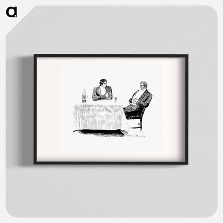 アートポスター-Gentlemen Drinking From Verses For I, Thou, And The Other One. A Love Story, Etc
 - 大英図書館 Poster.