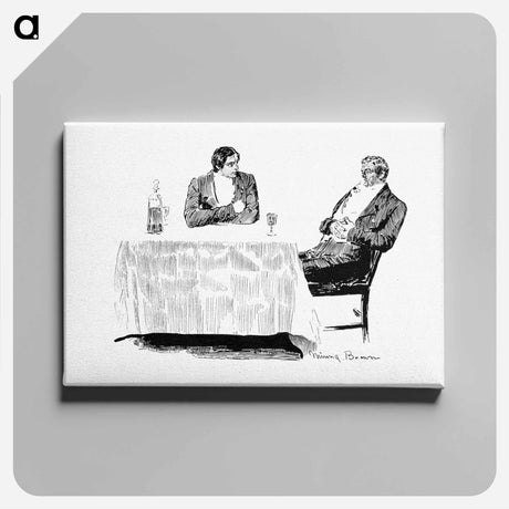 アートパネル-Gentlemen Drinking From Verses For I, Thou, And The Other One. A Love Story, Etc
 - 大英図書館 Canvas.