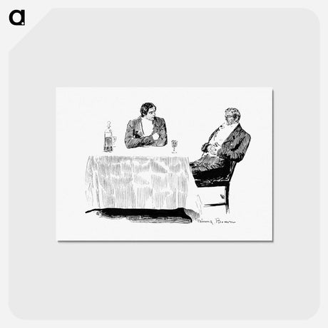 アートポストカード-Gentlemen Drinking From Verses For I, Thou, And The Other One. A Love Story, Etc
 - 大英図書館 Postcard.