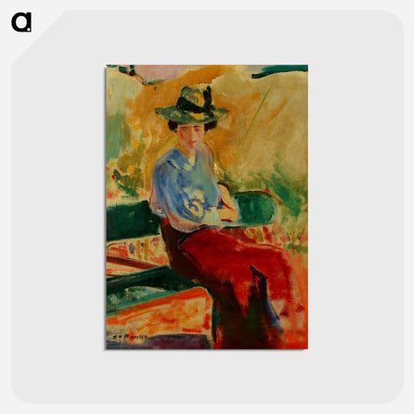 アートポストカード-Figure on Bench
 - バーンズ・コレクション Postcard.