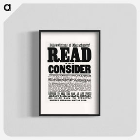 アートポスター-Read and Consider
 - ボストン公共図書館 Poster.