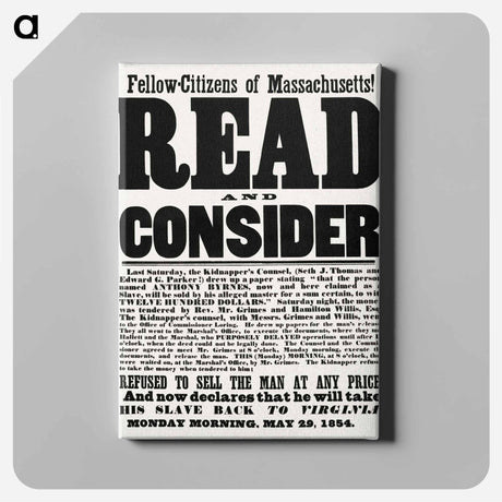 アートパネル-Read and Consider
 - ボストン公共図書館 Canvas.