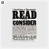 アートポストカード-Read and Consider
 - ボストン公共図書館 Postcard.