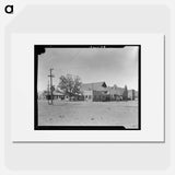 Main street and town center. Escalante, Utah. - Dorothea Lange Poster.