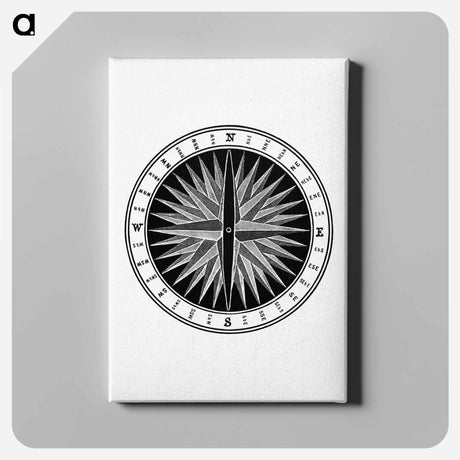 アートパネル-Compass from Object Lessons In Geography
 - 大英図書館 Canvas.