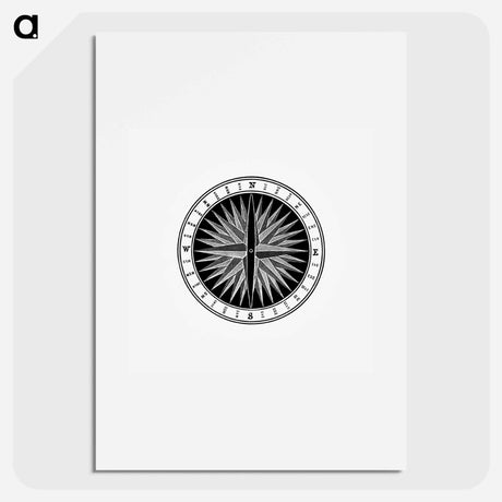 アートポスター-Compass from Object Lessons In Geography
 - 大英図書館 Poster.