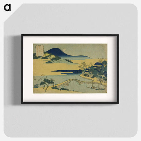 アートポスター-Evening Moon at Izumizaki - 葛飾 北斎 Poster.