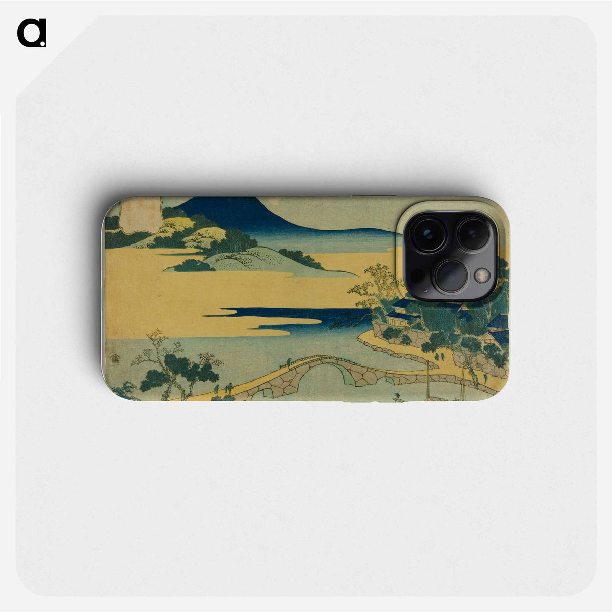 Evening Moon at Izumizaki - Katsushika Hokusai Phone Case.