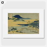 アートポスター-Evening Moon at Izumizaki - 葛飾 北斎 Poster.