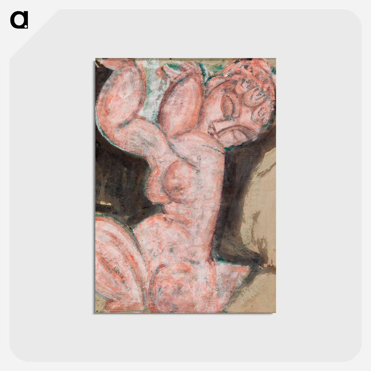 アートポストカード-Pink Nude—Caryatid
 - バーンズ・コレクション Postcard.