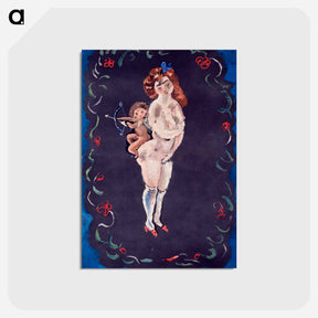 アートポストカード-Nude and Cupid
 - バーンズ・コレクション Postcard.