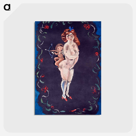 アートポストカード-Nude and Cupid
 - バーンズ・コレクション Postcard.