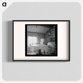 アートポスター-Interior of farmer's two-room log home - ドロテア ラング Poster.