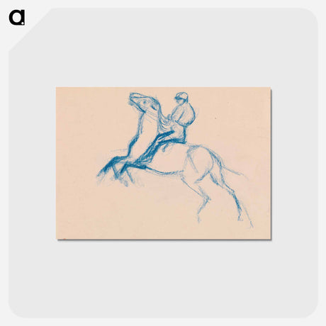 アートポストカード-Jockey on Horse
 - バーンズ・コレクション Postcard.