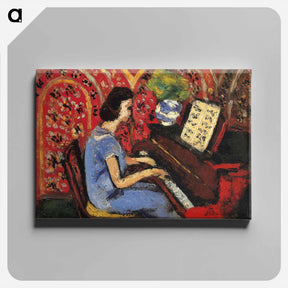 アートパネル-Woman at the Piano - アンリ マティス Canvas.