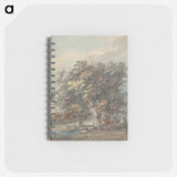 アートメモ帳-Four Horses Standing in a Group in the Shade of Large Trees by Water
 - イェール大学アートギャラリー Memo.