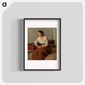 アートポスター-Melancholy Italian Woman (Rome)
 - バーンズ・コレクション Poster.