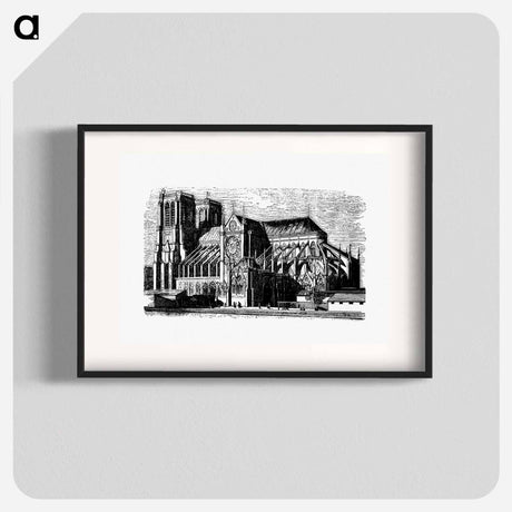 アートポスター-Notre-Dame Building Structure from Paris-Neuf, Or Dream And Reality
 - 大英図書館 Poster.