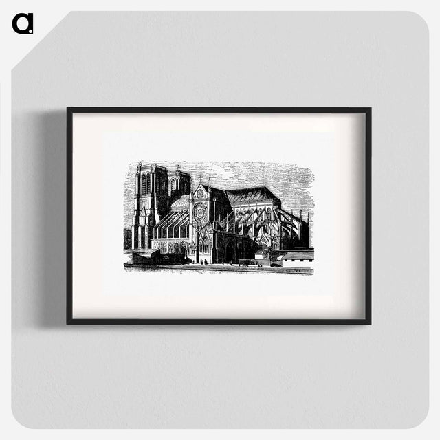 アートポスター-Notre-Dame Building Structure from Paris-Neuf, Or Dream And Reality
 - 大英図書館 Poster.