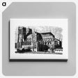 アートパネル-Notre-Dame Building Structure from Paris-Neuf, Or Dream And Reality
 - 大英図書館 Canvas.