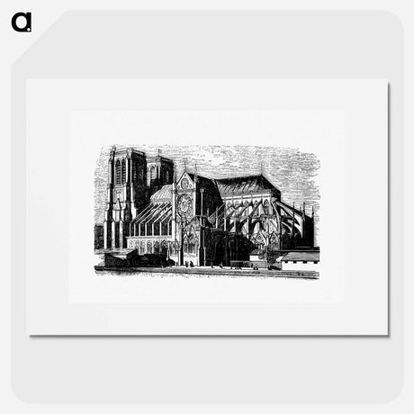 アートポスター-Notre-Dame Building Structure from Paris-Neuf, Or Dream And Reality
 - 大英図書館 Poster.