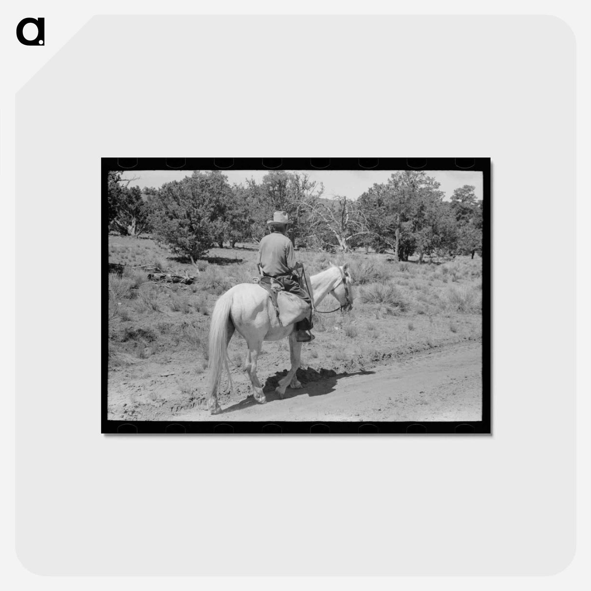 アートポストカード-Homesteader Returning Home
 - ラッセル リー Postcard.