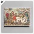 アートパネル-John Bull Taking a Luncheon; - or - British Cooks, Cramming Old Grumble-Gizzard with Bonne-Chere
 - イェール大学アートギャラリー Canvas.