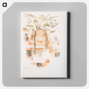 アートパネル-Bermuda: Houses Seen Through Trees
 - バーンズ・コレクション Canvas.