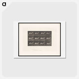 アートポストカード-Running Antelope
 - エドワード マイブリッジ Postcard.