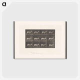 アートポストカード-Running Antelope
 - エドワード マイブリッジ Postcard.