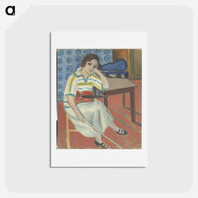 アートポストカード-Woman with violin - アンリ マティス Postcard.