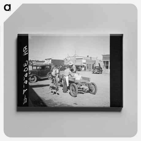 アートパネル-Mules in Eufaula
 - ラッセル リー Canvas.
