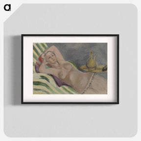 アートポスター-Odalisque Grise Et Jaune - アンリ マティス Poster.