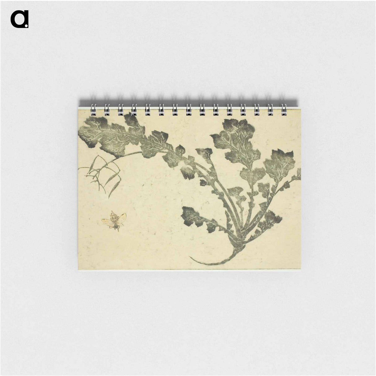 Wasp and turnip stalk - 葛飾 北斎 Memo.