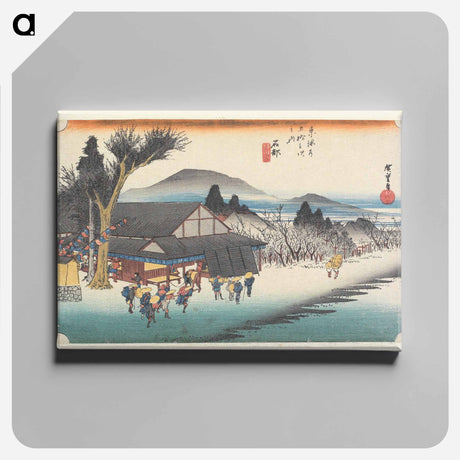 アートパネル-Ishibe, Megawa no Sato
 - 歌川 広重 Canvas.