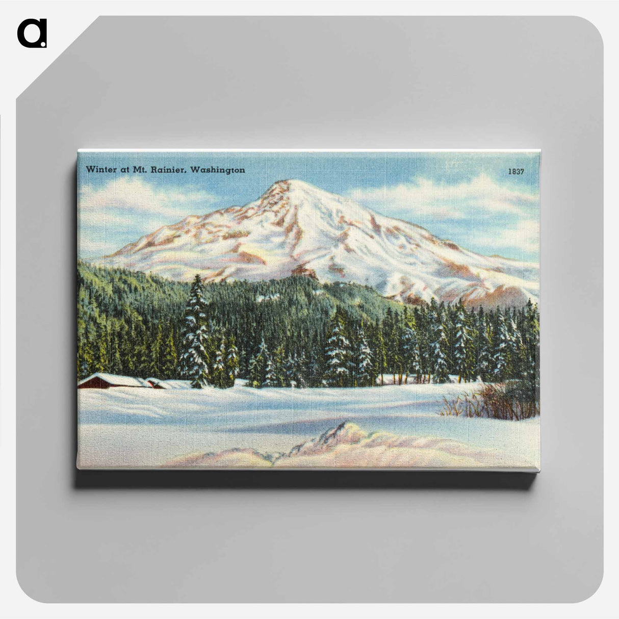 アートパネル-Winter at Mt. Rainier
 - ボストン公共図書館 Canvas.