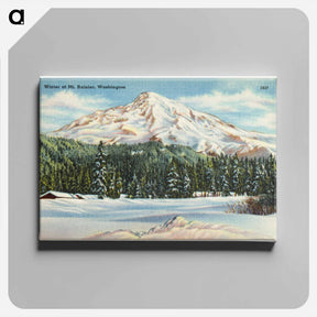 アートパネル-Winter at Mt. Rainier
 - ボストン公共図書館 Canvas.
