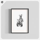 アートポスター-Native American Man from The History of Benton County, Iowa
 - 大英図書館 Poster.