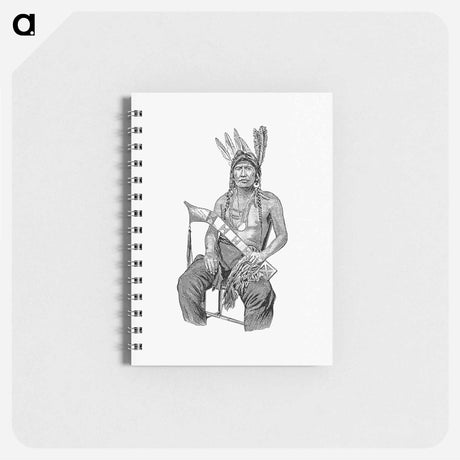 アートメモ帳-Native American Man from The History of Benton County, Iowa
 - 大英図書館 Memo.