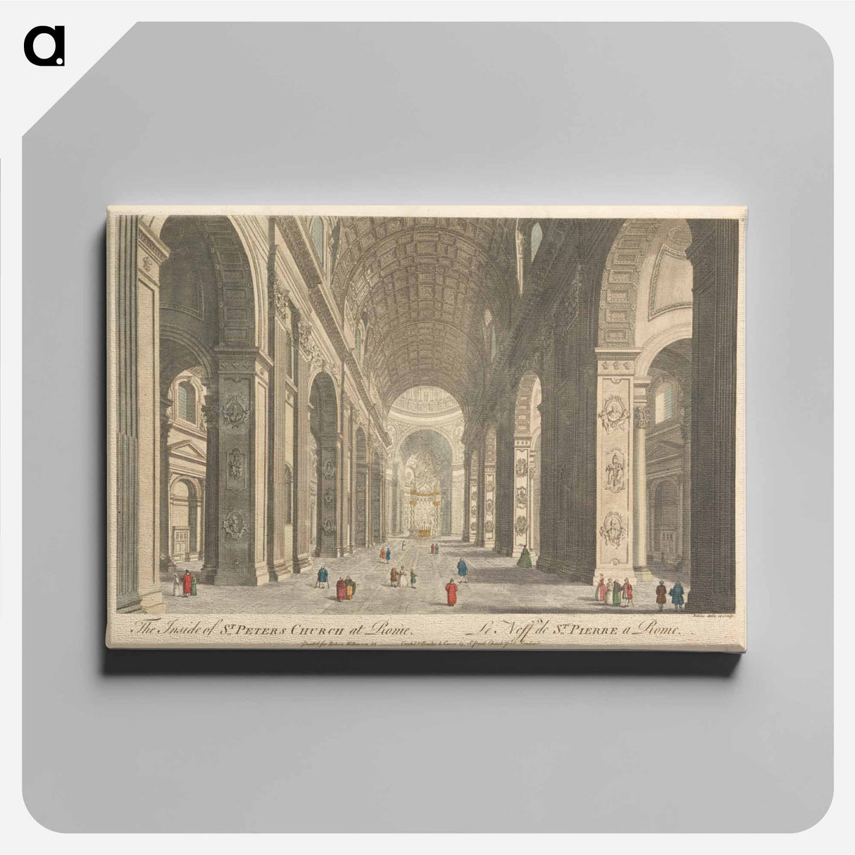 アートパネル-The Inside of St. Peters Church at Rome
 - イェール大学アートギャラリー Canvas.