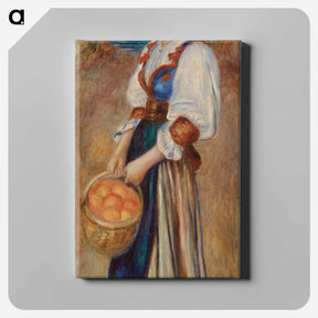 アートパネル-Girl with Basket of Oranges
 - バーンズ・コレクション Canvas.