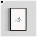 アートポスター-Child Playing with Train Toys
 - 大英図書館 Poster.